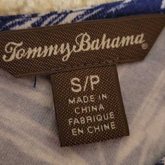 Tommy Bahama Mar-A-Sketch Maxi Dress Tropical Floral Viscose Blue White Sz Small - Picture 6 of 13